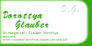 dorottya glauber business card